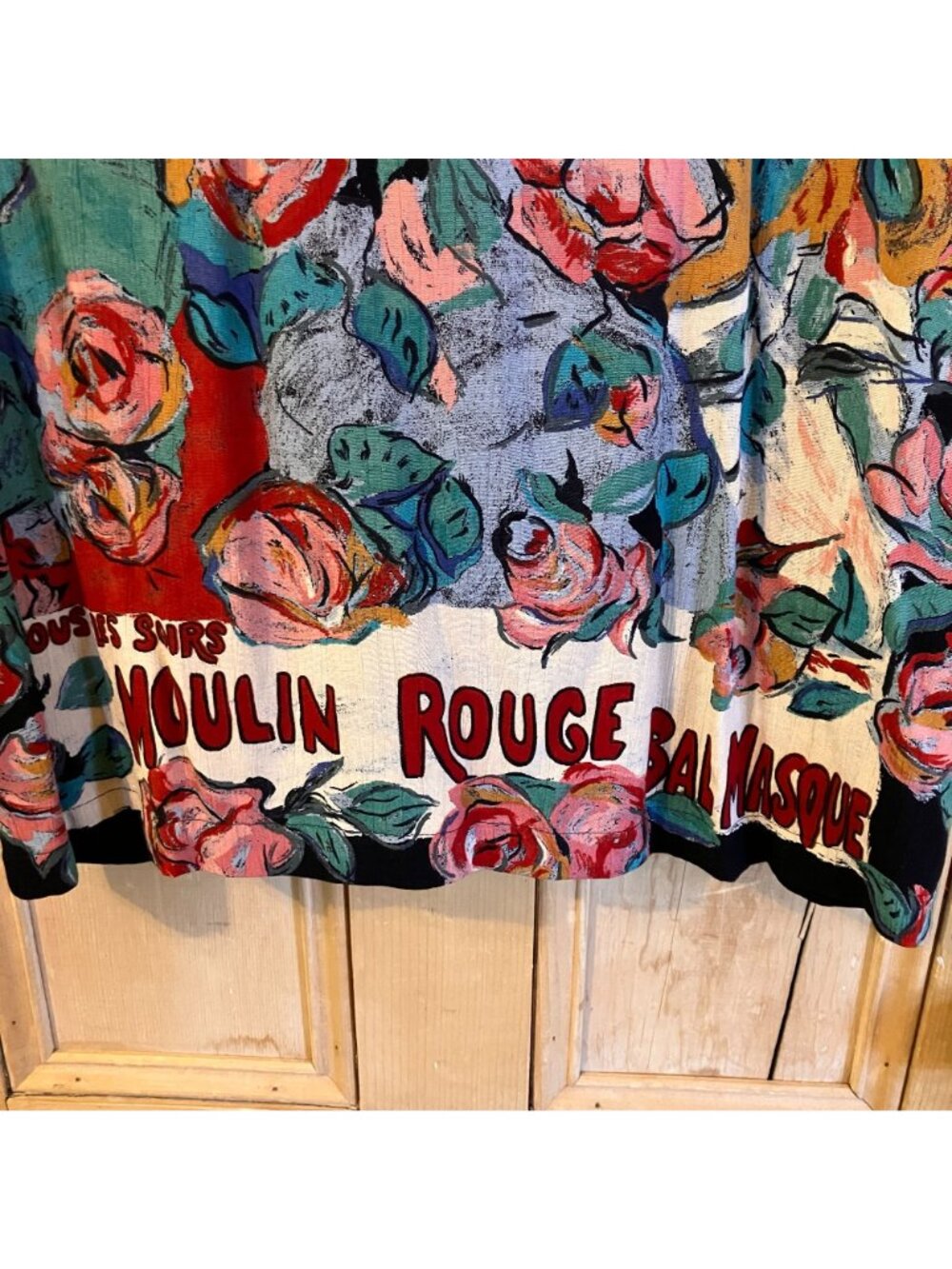 Carole Little Womens Vintage 80s Moulin Rouge Art Jacket Size 14 Black FA EXC - Picture 11 of 12